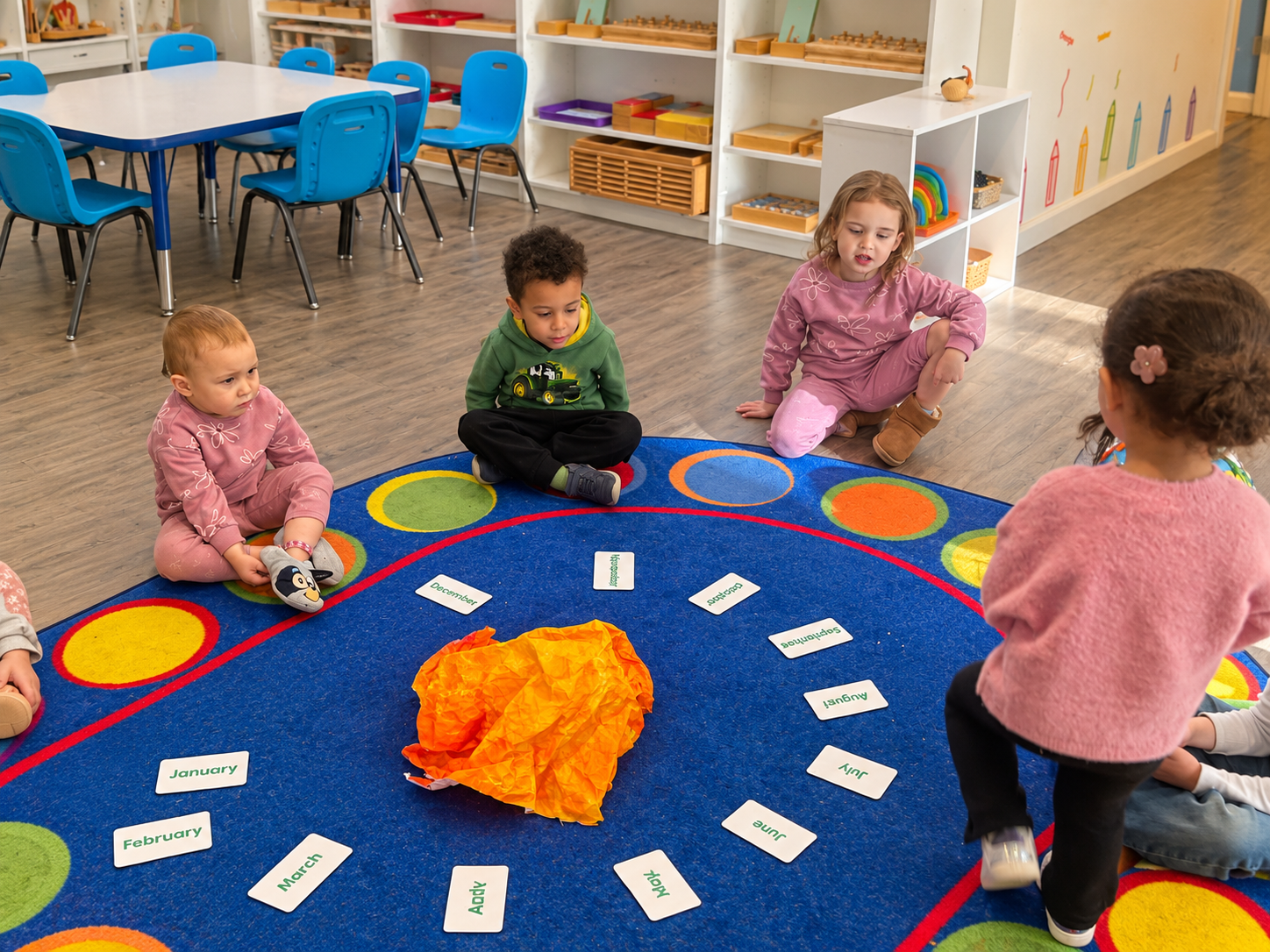 Children discovering and exploring materials at Treehouse Academy